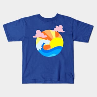 Retro summers wave Kids T-Shirt